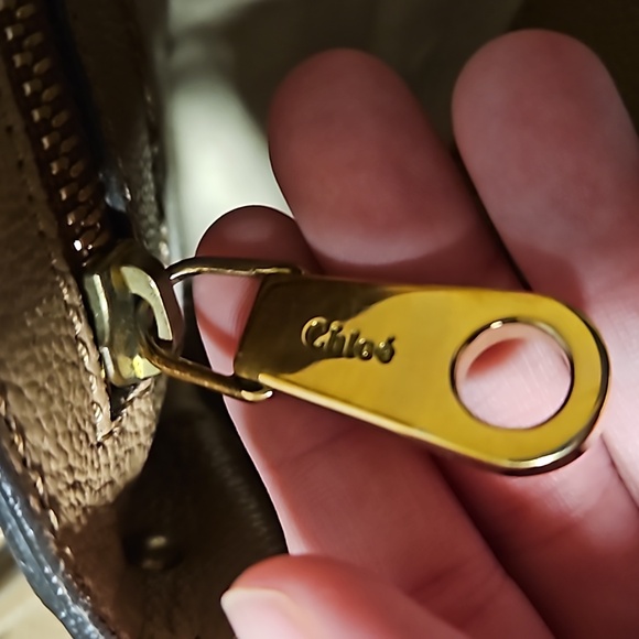 Beige Chloe Elsie Turn-Lock 2-Way Bag with COA - Picture 7 of 15